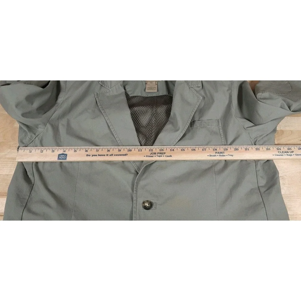 LL Bean Blazer Mens 44 Short Jacket Mesh Lined Sport Coat Vintage‎ Green